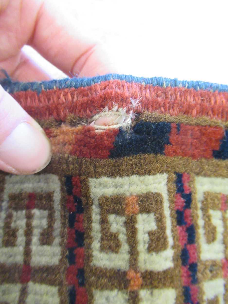 Early 20th century Tekke Ensi 155 x 121cmGeneral wear and fraying to the edges and tassels Holes - Bild 6 aus 13