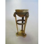 A Regency gilt bronze and marble cassolette, 11.5cmChipping, cracking and repair to the rim of the