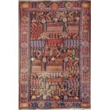 A modern rug, possibly Baktairi 198 x 122cm