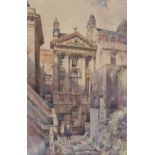 Arthur C Fare, RWA (1876-1958)Four views of Bath - The Abbey Churchyard; The Palladian Bridge -