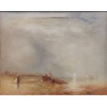 20th century schoolseaside scene oil on canvas38 x 48cm