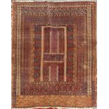 An Ersari Turkmen Ensi rug early 20th century 139 x 120cm (with repairs)