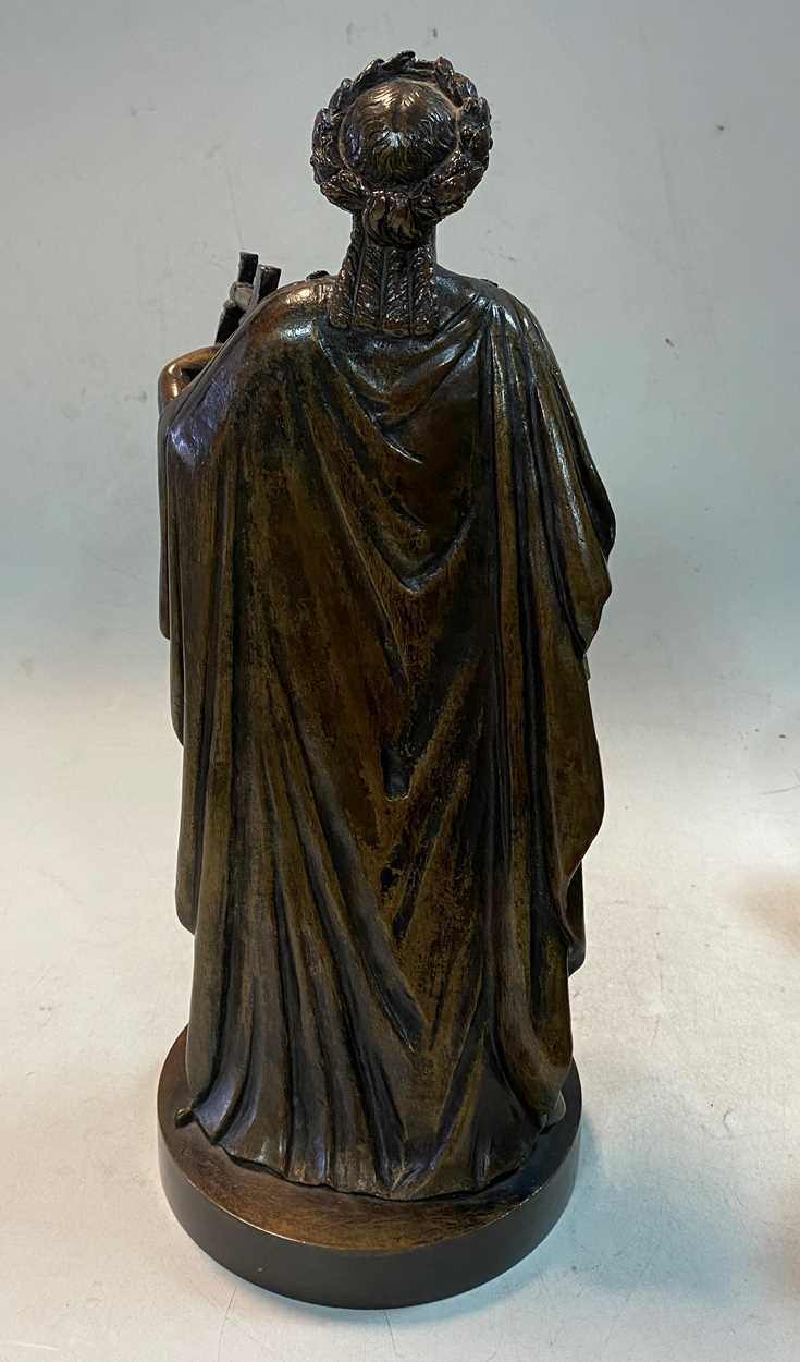 A bronze model of Erato, early 20th century, stamped 'Morelli e Rinaldi, Roma'31cm high - Bild 11 aus 11