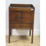 A George III mahogany night cupboard, 81 x 54 x 46cm