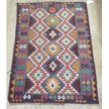 A Swedish Kelim type rug, 186 x 125cm