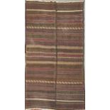 A flat weave Afghan carpet/ blanket, 272 x 157cm