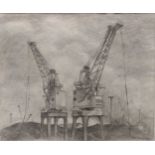 Nan Youngman OBE (British 1906-1995)An industrial scene signed and dated 'Nan Youngman 1980' (