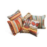 Five contemporary scatter cushions,