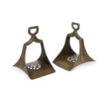A pair of Ottoman iron stirrups, 18th/19th century,