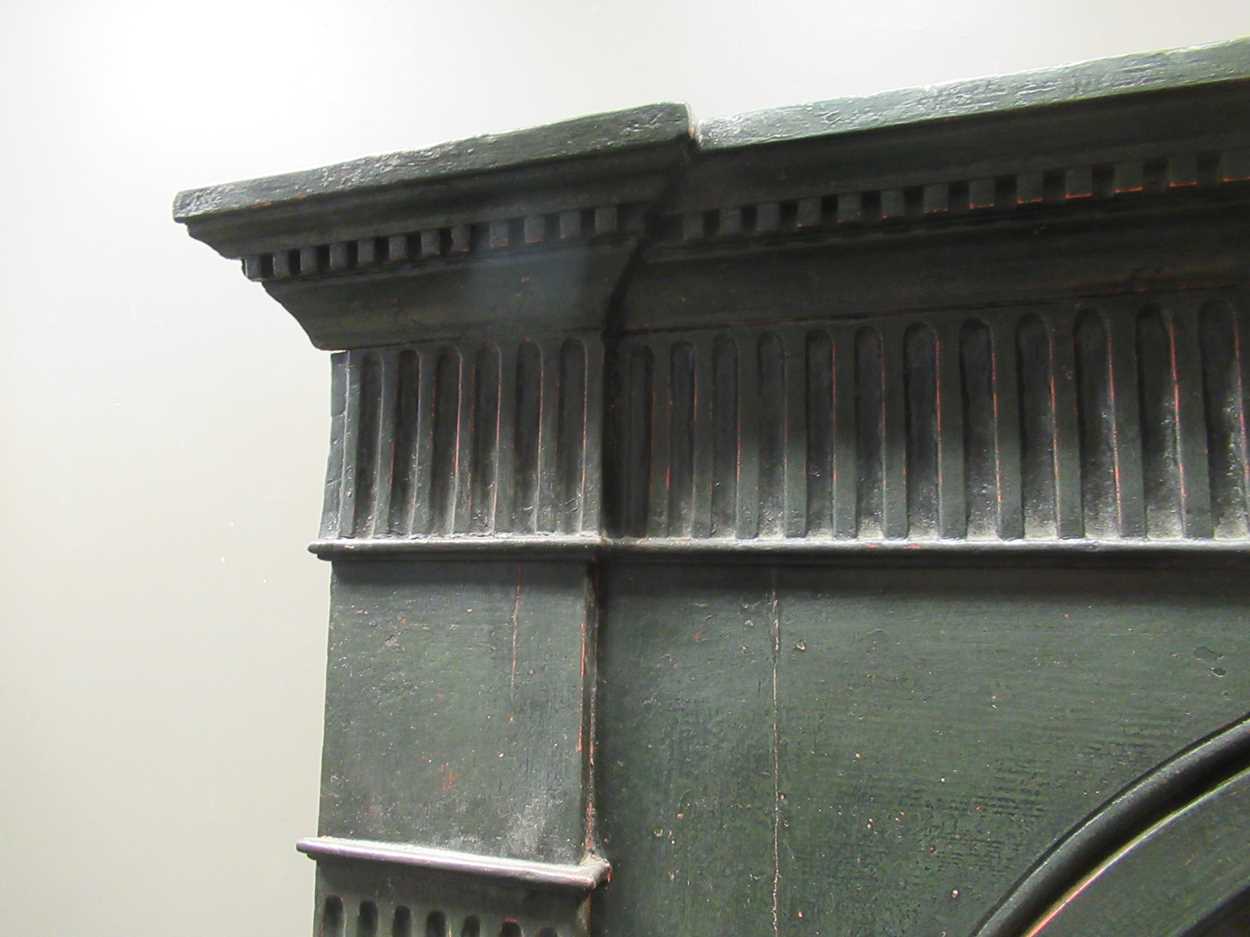A large green painted corner cabinet, 18th century, - Image 3 of 19