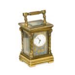 A French miniature carriage timepiece, circa 1900,