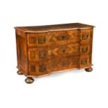 A South German/ North Italian parquetry commode, 18th century,