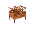 A mahogany canterbury in the manner of Lowndes, circa 1820,