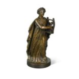 A bronze model of Erato, early 20th century,