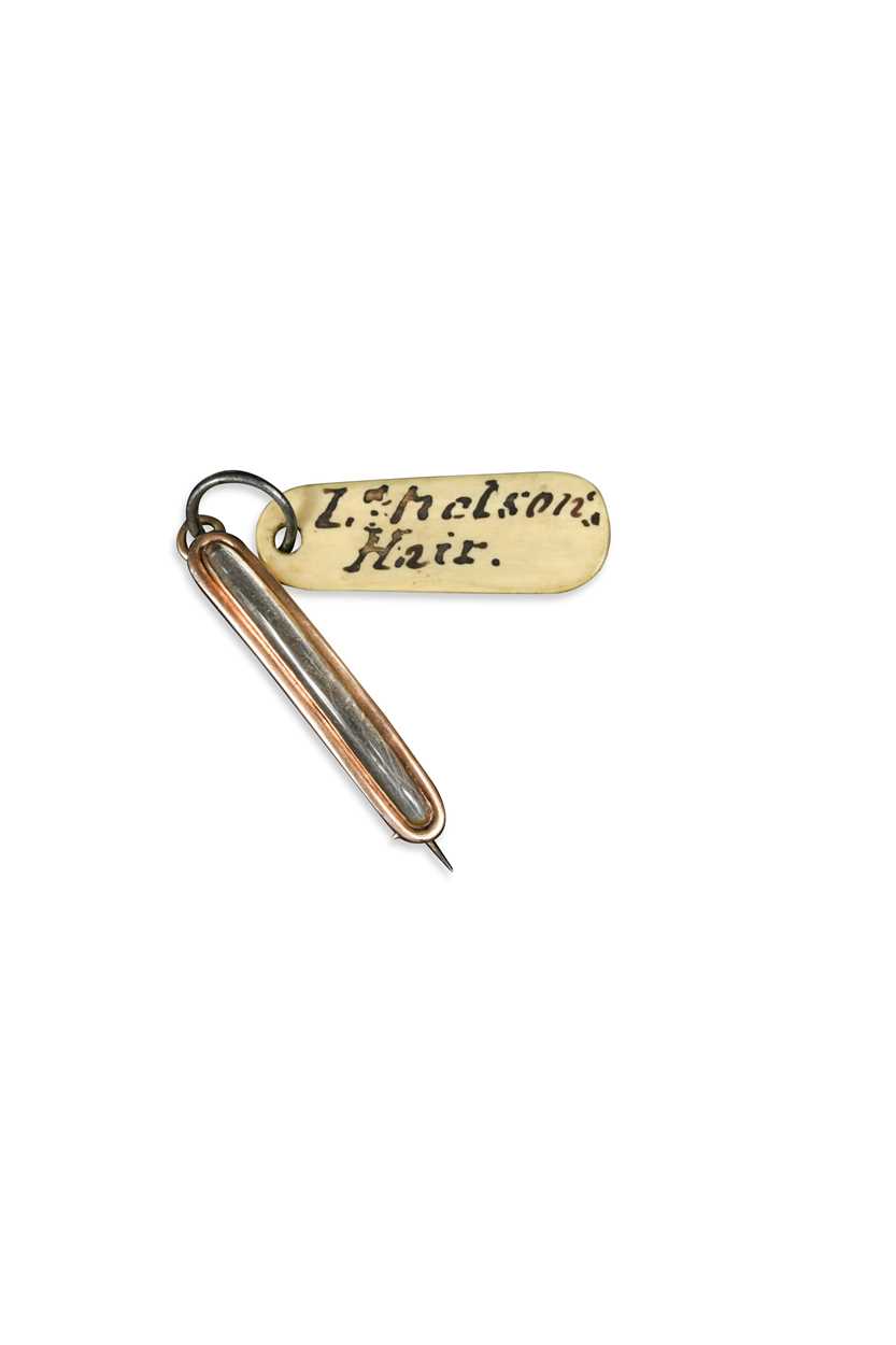 Admiral Lord Nelson, a memorial hair brooch,
