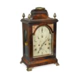 A George III mahogany bracket clock,