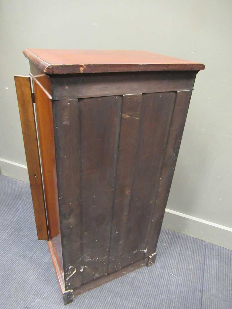 A 19th century mahogany wellington chest comprising of six drawers on a plinth base 107 x 53 x 38cm - Image 9 of 9