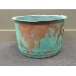 A Victorian riveted copper planter, 35 x 53cm