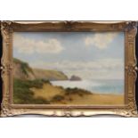 Sidney Watts (fl. 1890-1910)A beach scene, possibly in Bude, Cornwallsigned and dated 'Sidney