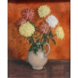 Lord Brian Hilton Flowers, Still life with Chrysanthemums, oil on canvas, 59 x 48cm; together with