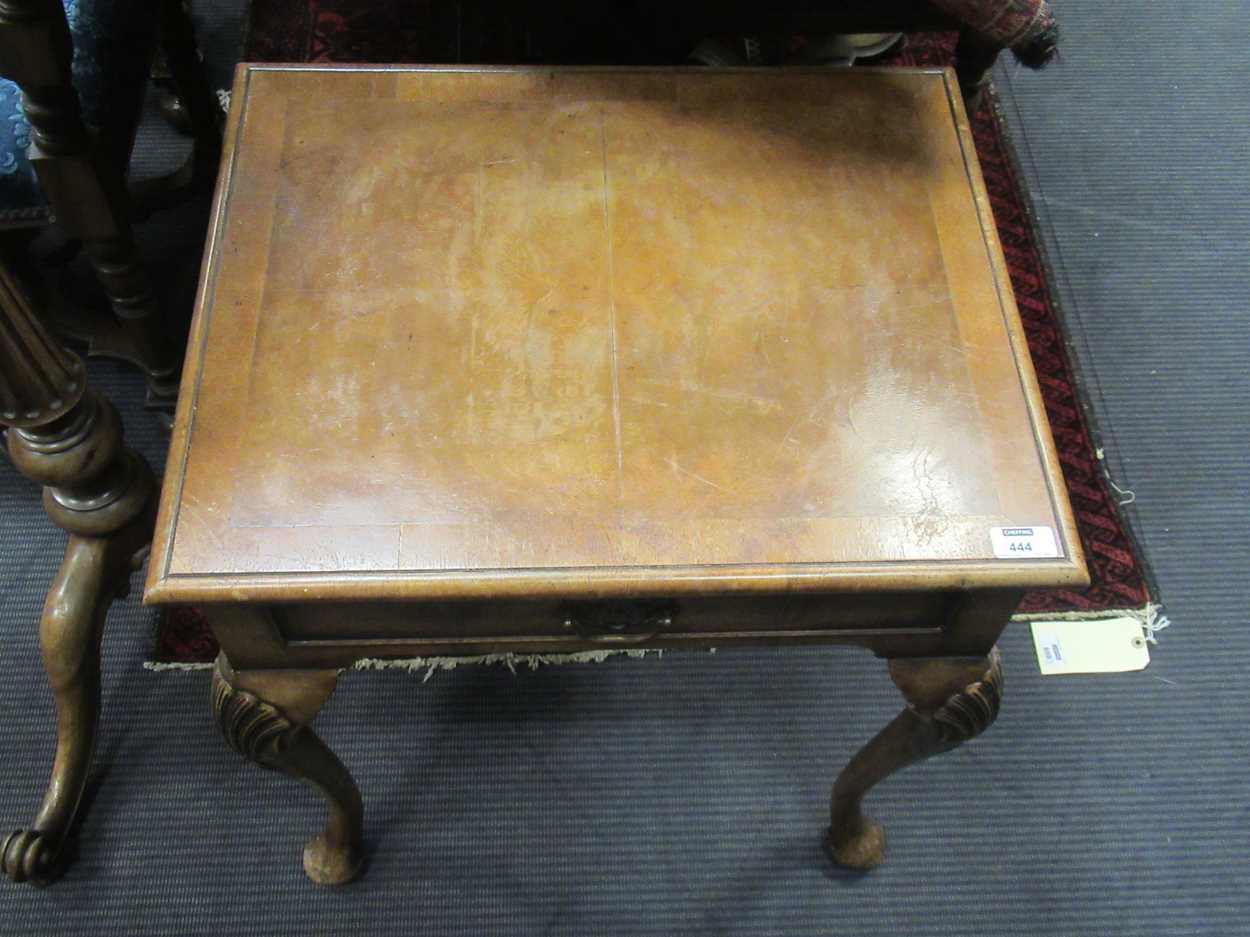 A walnut single drawer lowboy table, 61.5 x 56 x 46cm20th century, probably walnut revival circa - Image 10 of 15