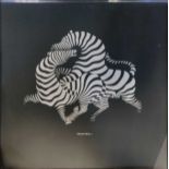 Victor Vasarely (Hungarian-French 1906-1997), two prints, to include Zebra, screenprint, 48.5 x 48.