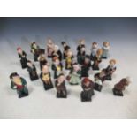 A group of Royal Doulton Charles Dickens figurines, to include Fagin, Mrs Bardell, Uriah Heep,