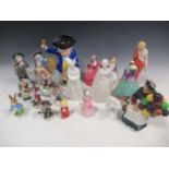 A collection of ceramic figures, to include a Beswick figure of Peter Rabbit, various Sitzendorf