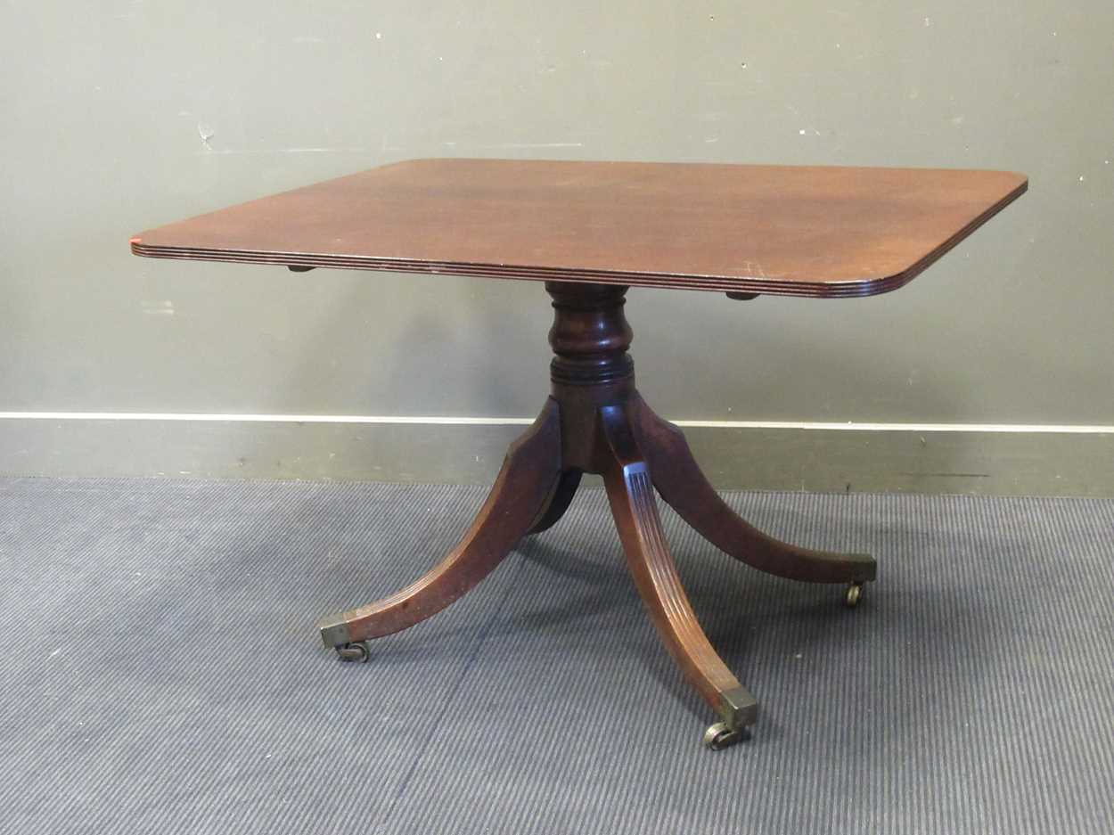 A mahogany tilt top breakfast table on tripod base, 19th century, 72 x 85 x 119cmProperty from
