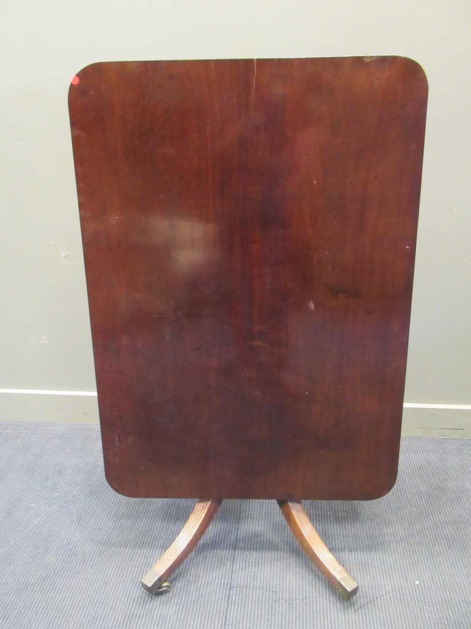 A mahogany tilt top breakfast table on tripod base, 19th century, 72 x 85 x 119cmProperty from - Image 4 of 4