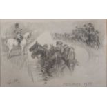 Gilbert Holiday (1879-1937), Memories, signed with initials and dated 1933, pencil, 13.5 x 20.5cm