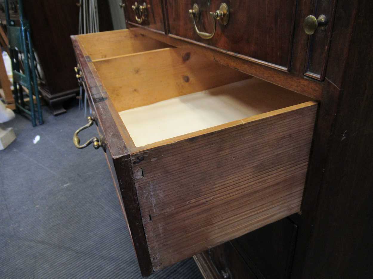 A George III mahogany bureau - (legs have been reduced), 102 x 92 x 54cmProperty from Blomvyle Hall - Image 8 of 8