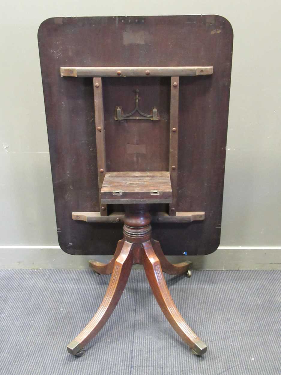 A mahogany tilt top breakfast table on tripod base, 19th century, 72 x 85 x 119cmProperty from - Image 3 of 4