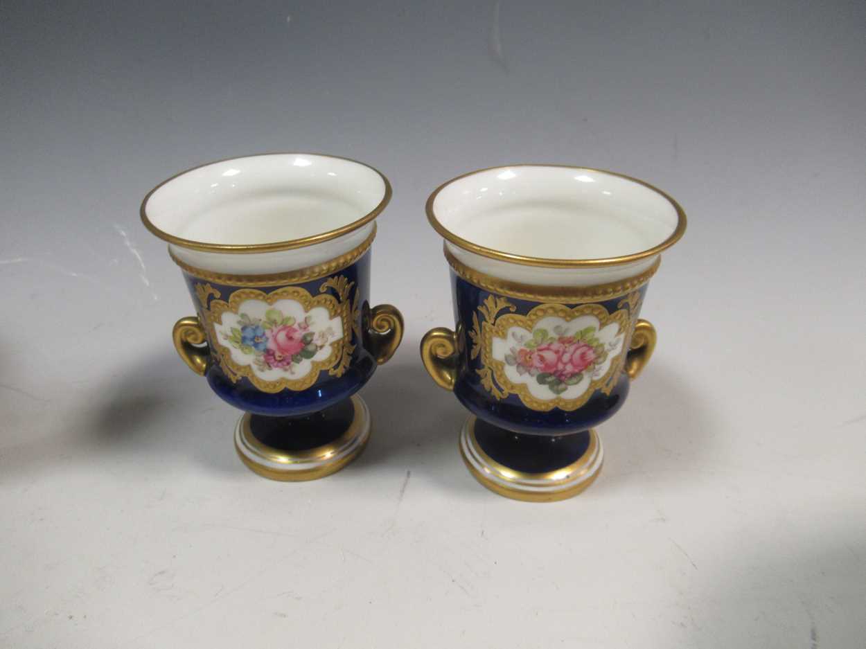 A blue and gilt part tea service, together with some matched Royal Worcester wares in a similar - Image 6 of 19