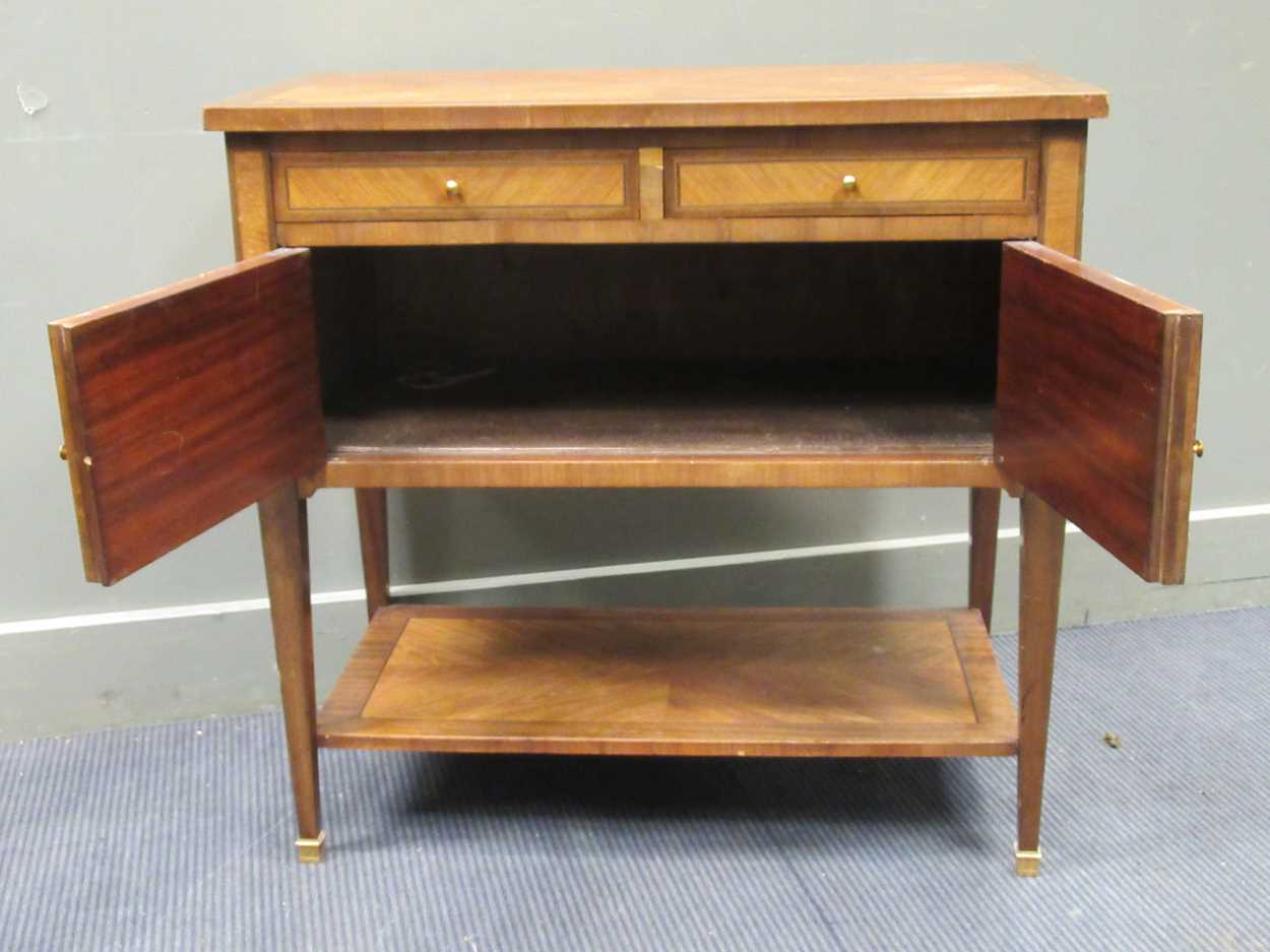 A French kingwood and mahogany side cabinet, - Image 2 of 6