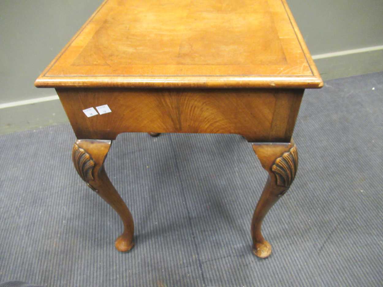 A walnut single drawer lowboy table, 61.5 x 56 x 46cm20th century, probably walnut revival circa - Image 5 of 15
