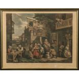 William Hogarth (British 1697-1764) 'Humours of an Election' - 'An Election Entertainment Plate