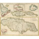 John Senex. A New Map of the English Empire in the Ocean of America or West Indies, engraved map