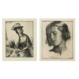 Gerald Leslie Brockhurst (1890-1978) Nadia, and, Elizabeth, etchings, both signed below in pencil,