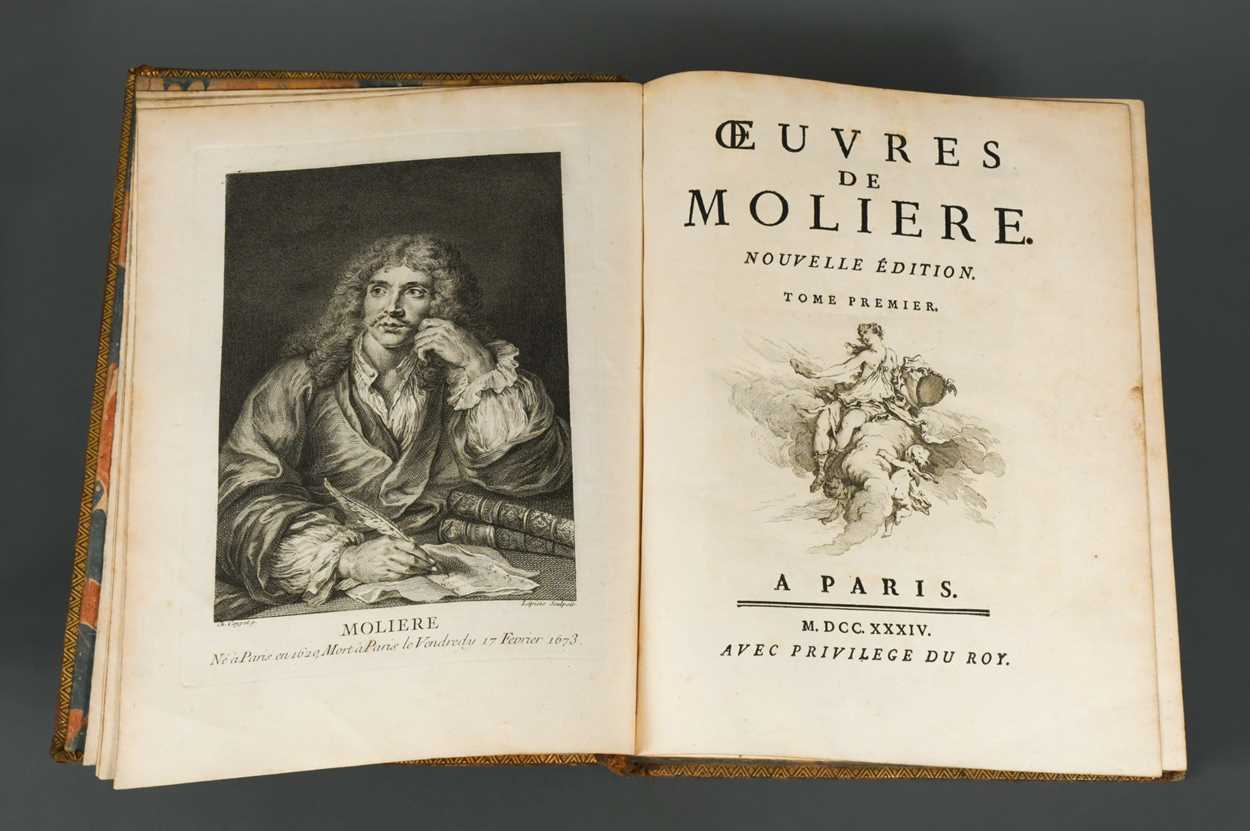 MOLIERE (Jean Baptiste Poquelin de) Oeuvres. Paris 1734, 4to, 6 vols