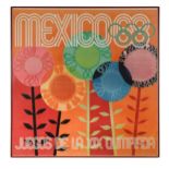 An original poster for the 1968 XIX Summer Olympic Games, Mexico,