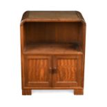 Betty Joel (1894-1985), a Token Works walnut bedside, 1929,