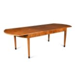 A Heal's Art Deco inlaid walnut extending dining table, circa 1925,