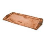 A Keswick School of Industrial Art copper tray by Matthew Armstrong, circa 1910,