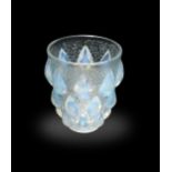 Rampillon, an R. Lalique opalescent glass vase,