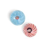 Two Clichy swirl paperweights,