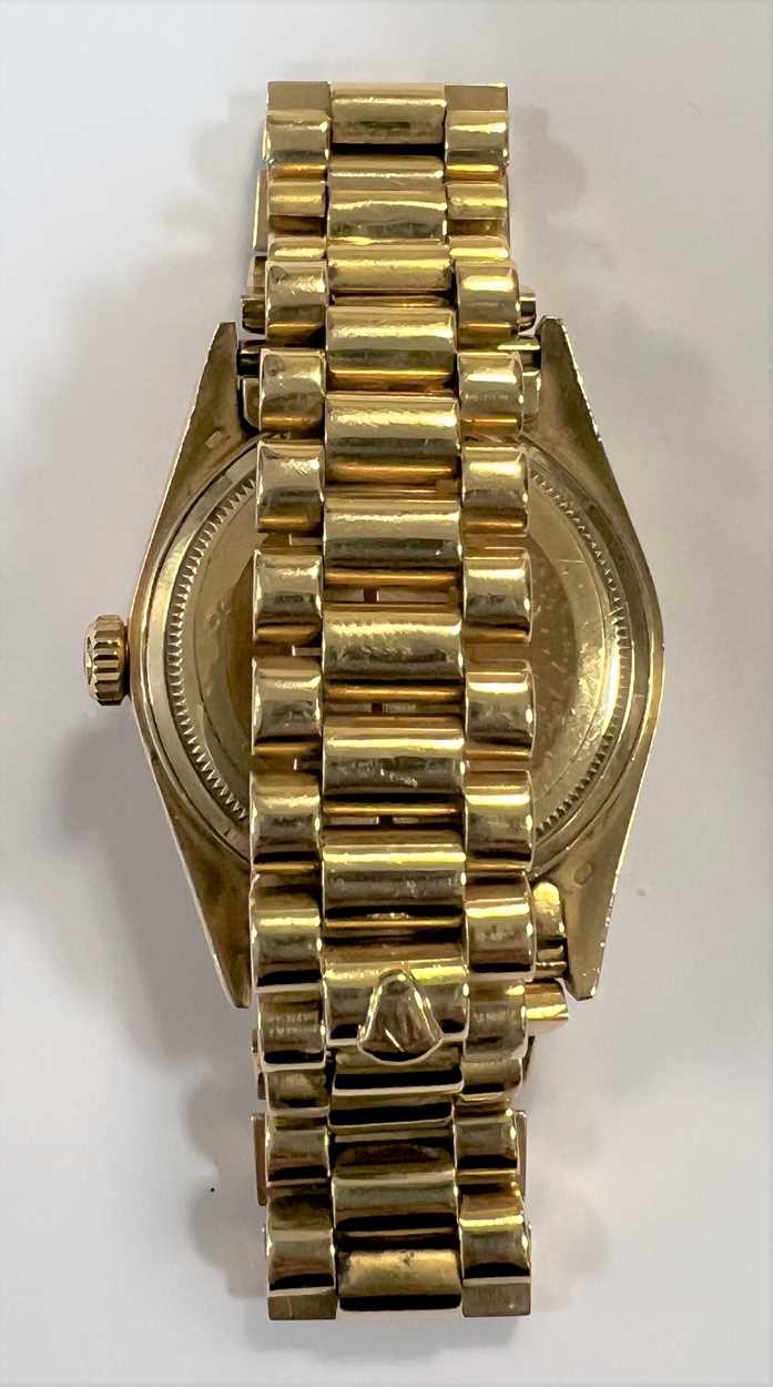 Rolex - An 18ct gold 'Oyster Perpetual Day-Date 36' wristwatch, - Image 2 of 12