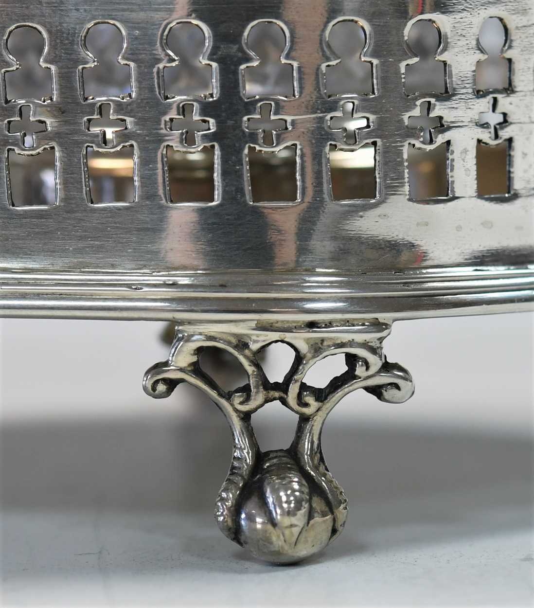 A Victorian silver desk inkstand, - Image 2 of 7