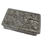 A William IV silver snuffbox, mark of Joseph Willmore,