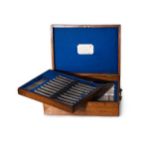 A canteen containing a 20-piece set of George V silver flatware with 36 additions,
